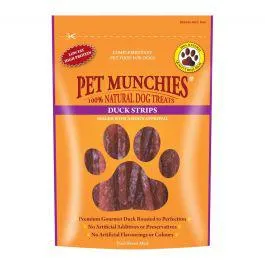 Pet Munchies Duck Strips 90G