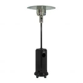 FUNGO A GAS PATIO HEATER IN ACCIAIO COLORE NERO ALIMENTAZIONE BOMBOLA GPL 15 KG