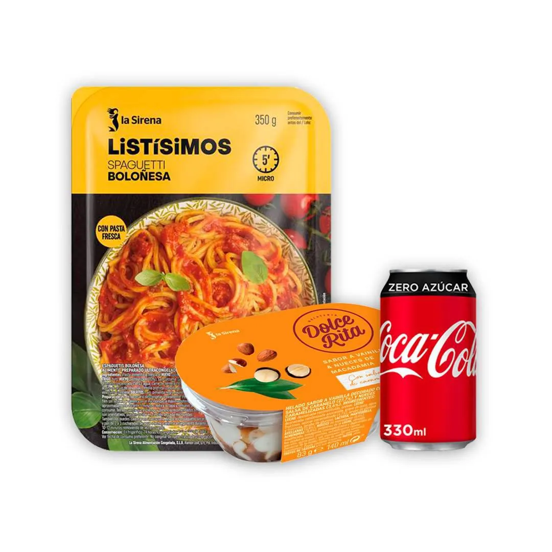Menu&Go Listísimos + Bebida + Postre 4€