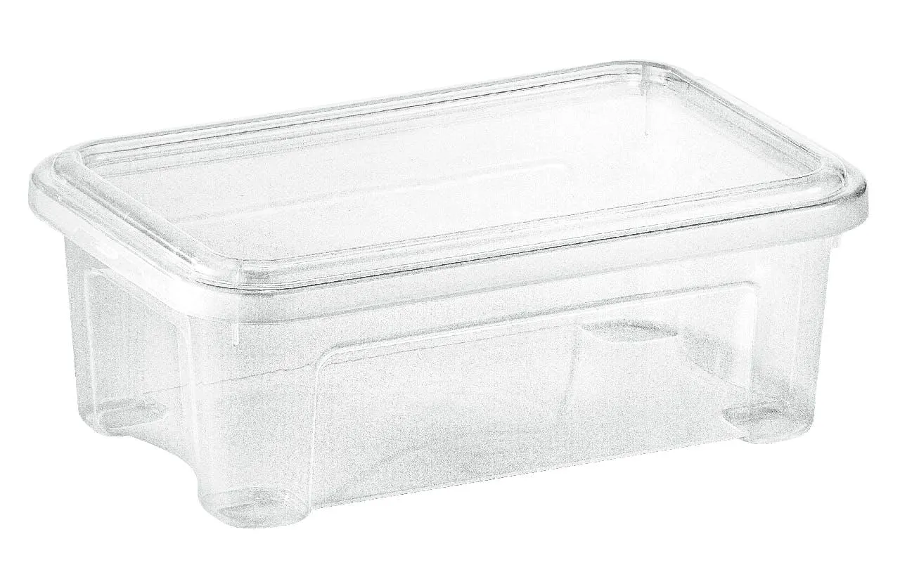 aro Contenedor Combi con tapa, 2,5 L, transparente