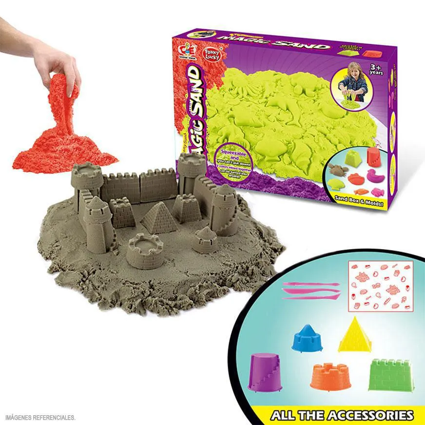 Arena Magic Sand Con Moldes