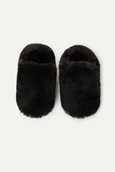 Pantofola in Finta Pelliccia