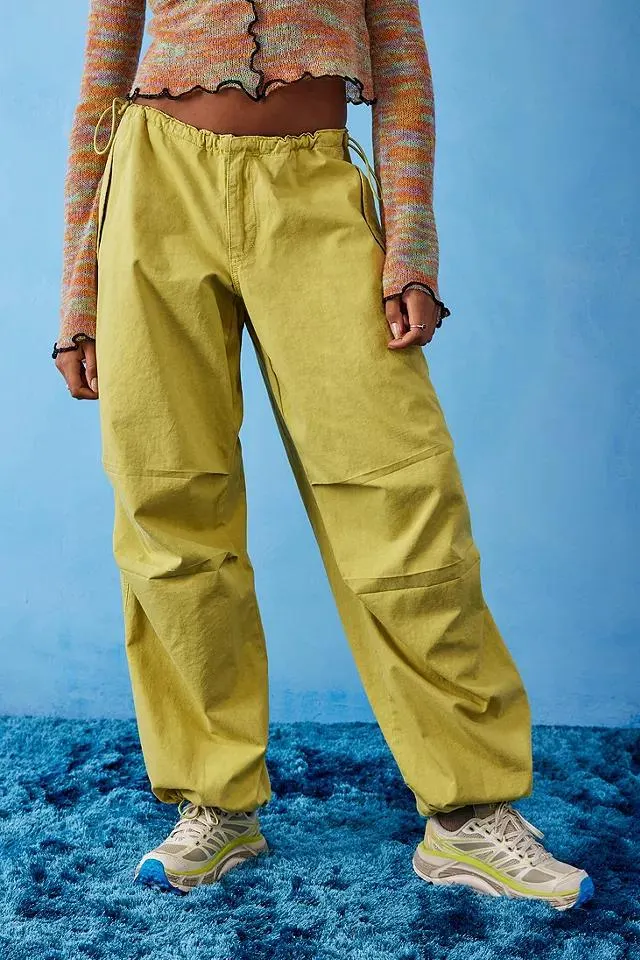 iets frans... Lime Baggy Pantaloni Tech