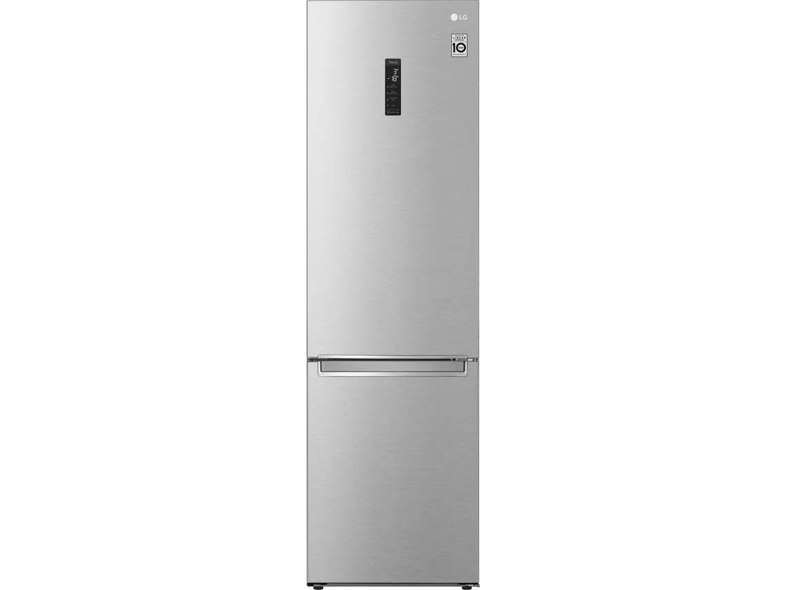 Frigorífico Combinado LG GBB72NSUCN (No Frost - 203 cm - 384 L - Inox)