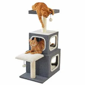 Pets at Home Cook Climb and Perch Cat Activity Centre Grey
