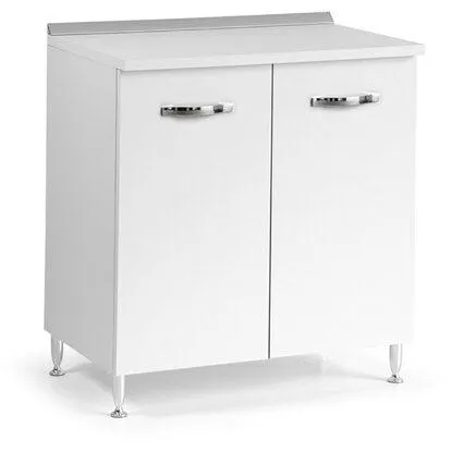 Base cucina 80 cm 2 ante bianco frassinato