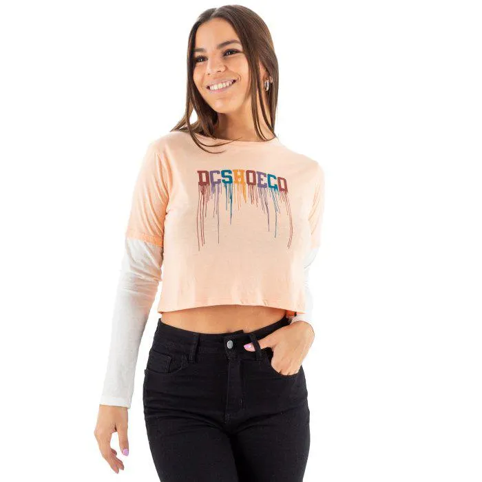Remera ML Drip (Ros) DC Mujer