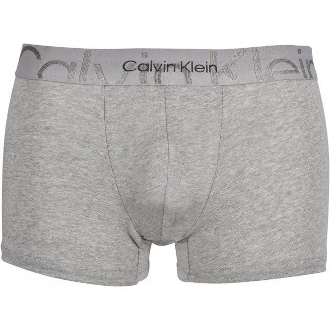 Calvin Klein Embossed Icon Logo Boxer Trunk, Heather Grey