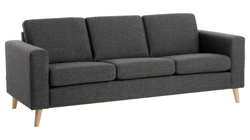 LINUS-sohva Casa-kangas, musta