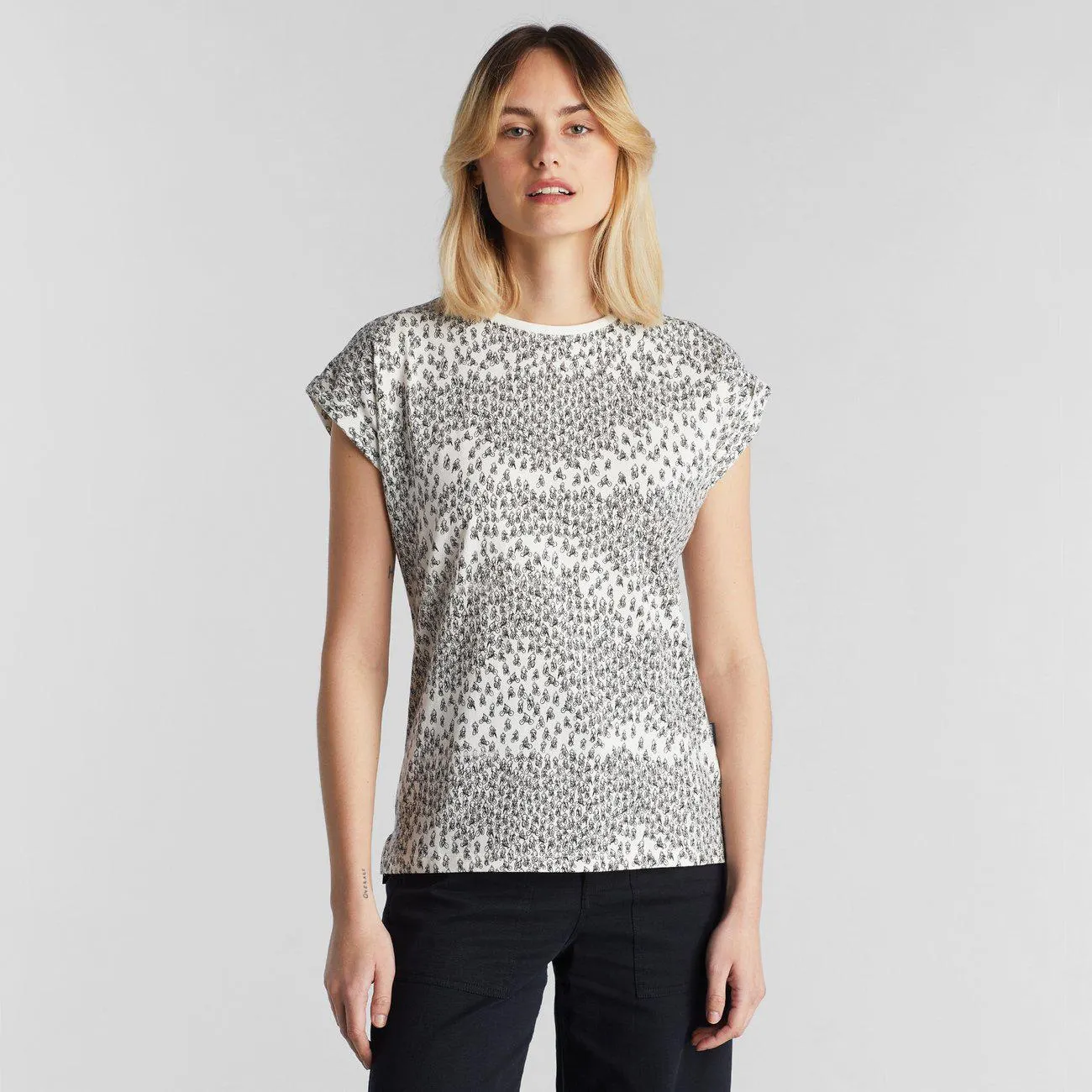 T-shirt Visby Bike Crowd Off-White