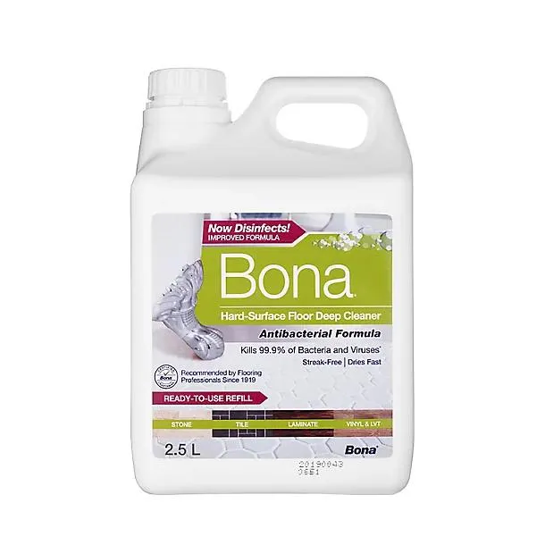 Bona Antibacterial Hard Floor Cleaner Refill 2.5L