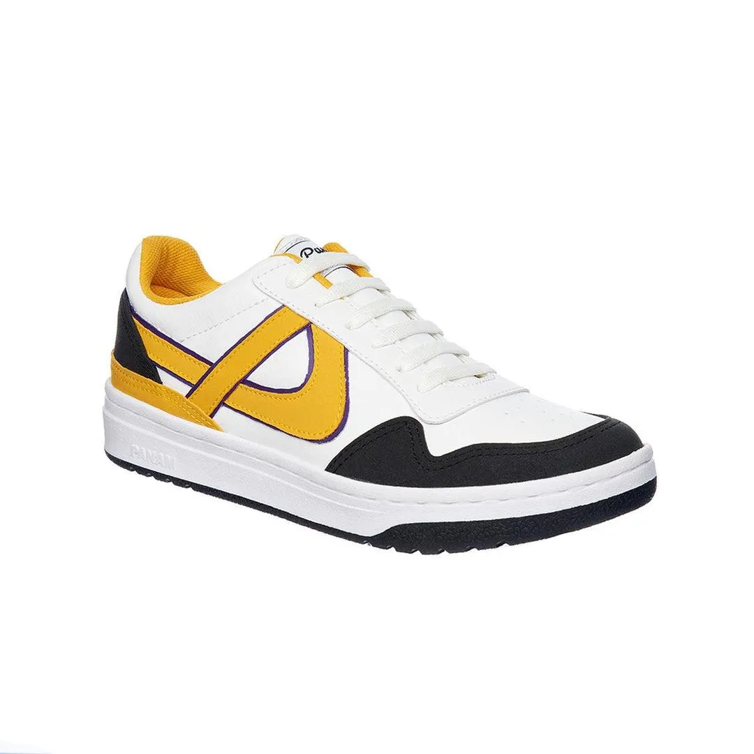 Tenis Casuales Panam Hombre Tipo Piel Amarillo Casuales