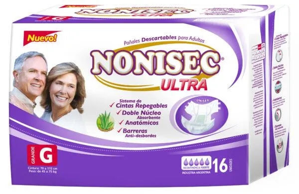 Pañales Nonisec Elastizados Unisex G