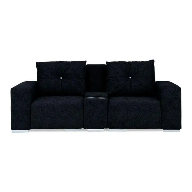 Isabella 2 Division Couch with Console and Cup Holder