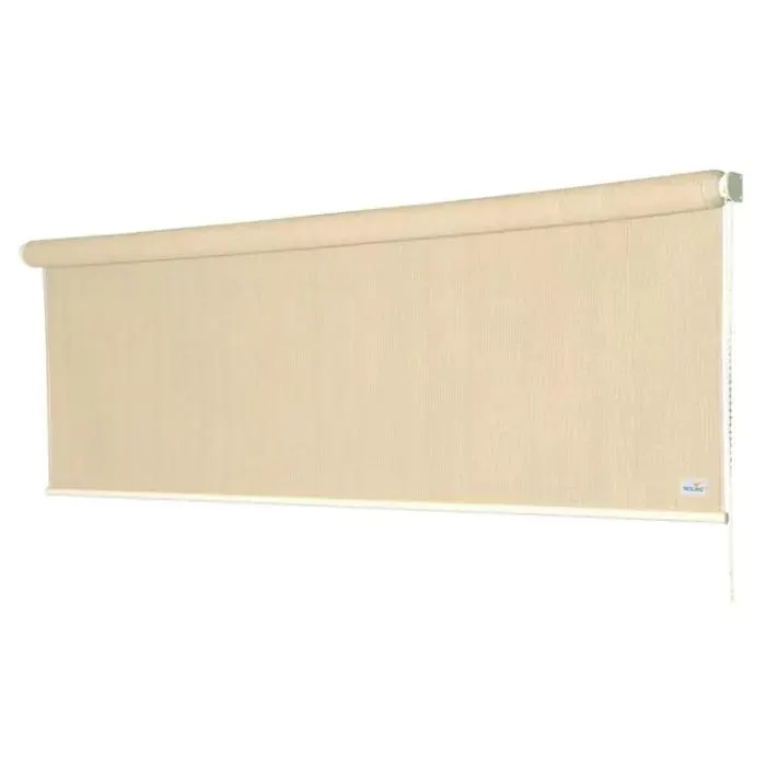 Rolgordijn breed 0.98 x 2.4m - Gebroken Wit
