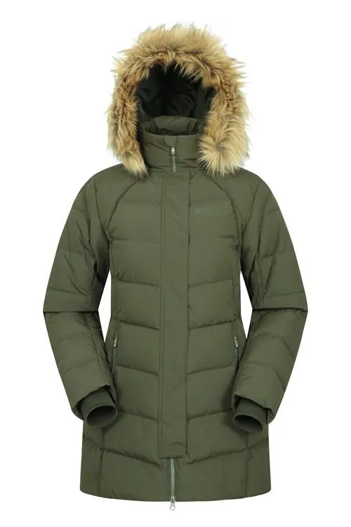 Isla II Womens Long Down Jacket