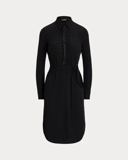 Belted Jersey Shirtdress