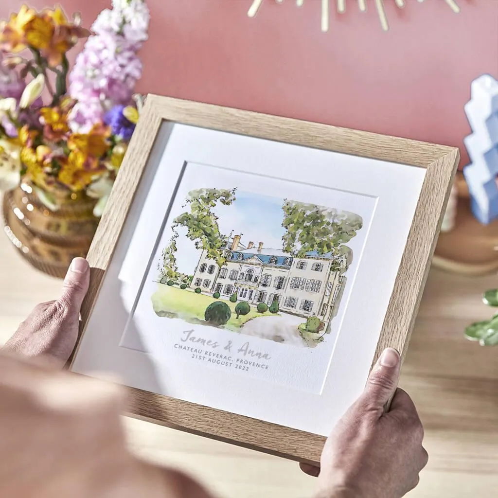 Watercolour Wedding Sketch