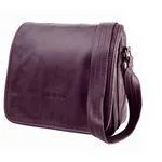 Pasta Executiva Masculina Carteiro de Couro Abufalado Pequena Café