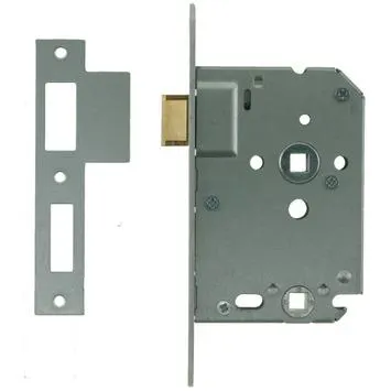 NEMEF 1200 serie insteekslot badkamerslot/wc-slot met gelakte voorplaat Doorn 50mm PC 63mm