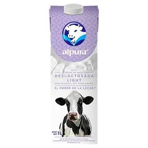 LECHE DESLACTOSADA LIGHT ALPURA BRICK 1 LT.