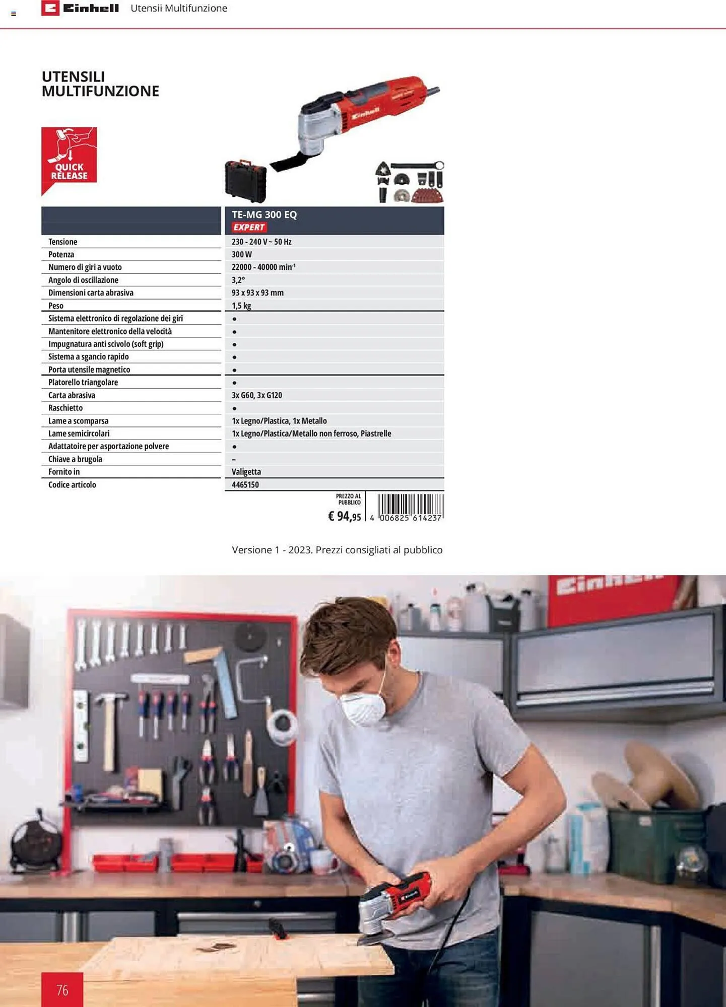 Volantino Einhell da 1 febbraio a 31 dicembre di 2023 - Pagina del volantino 76