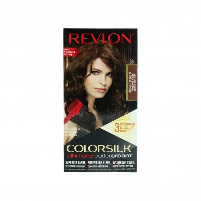 Revlon Colorsilk Butter Cream Hair Dye - 53 Medium Golden Brown