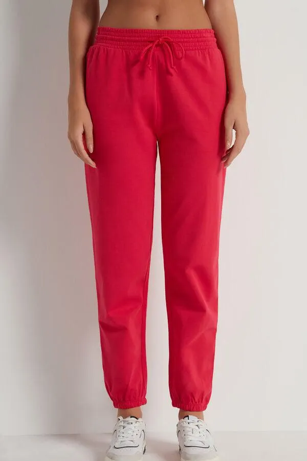 Jogger con Tasca a Filetto e Coulisse