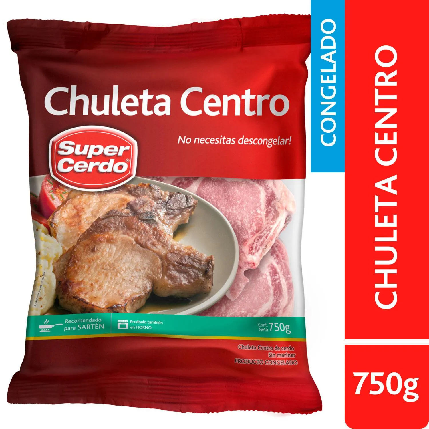 Chuleta centro 750 g