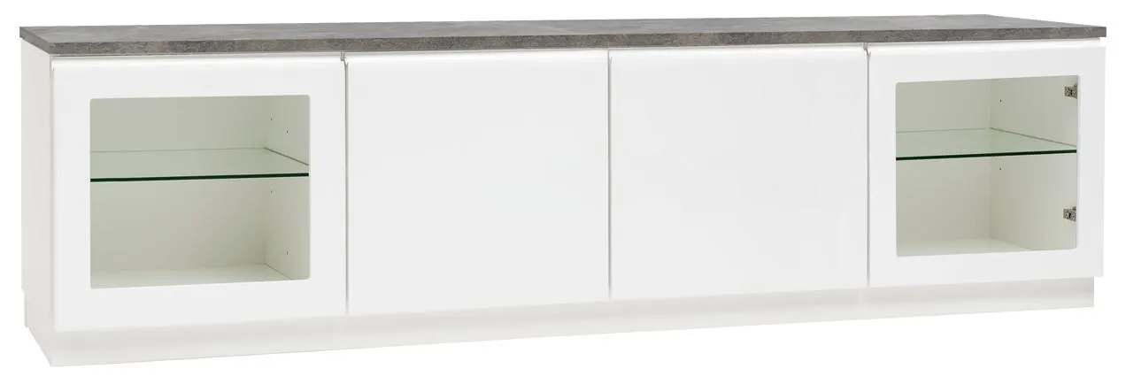 PALLAS tv-taso (nro 57) Betoni/Valkoinen