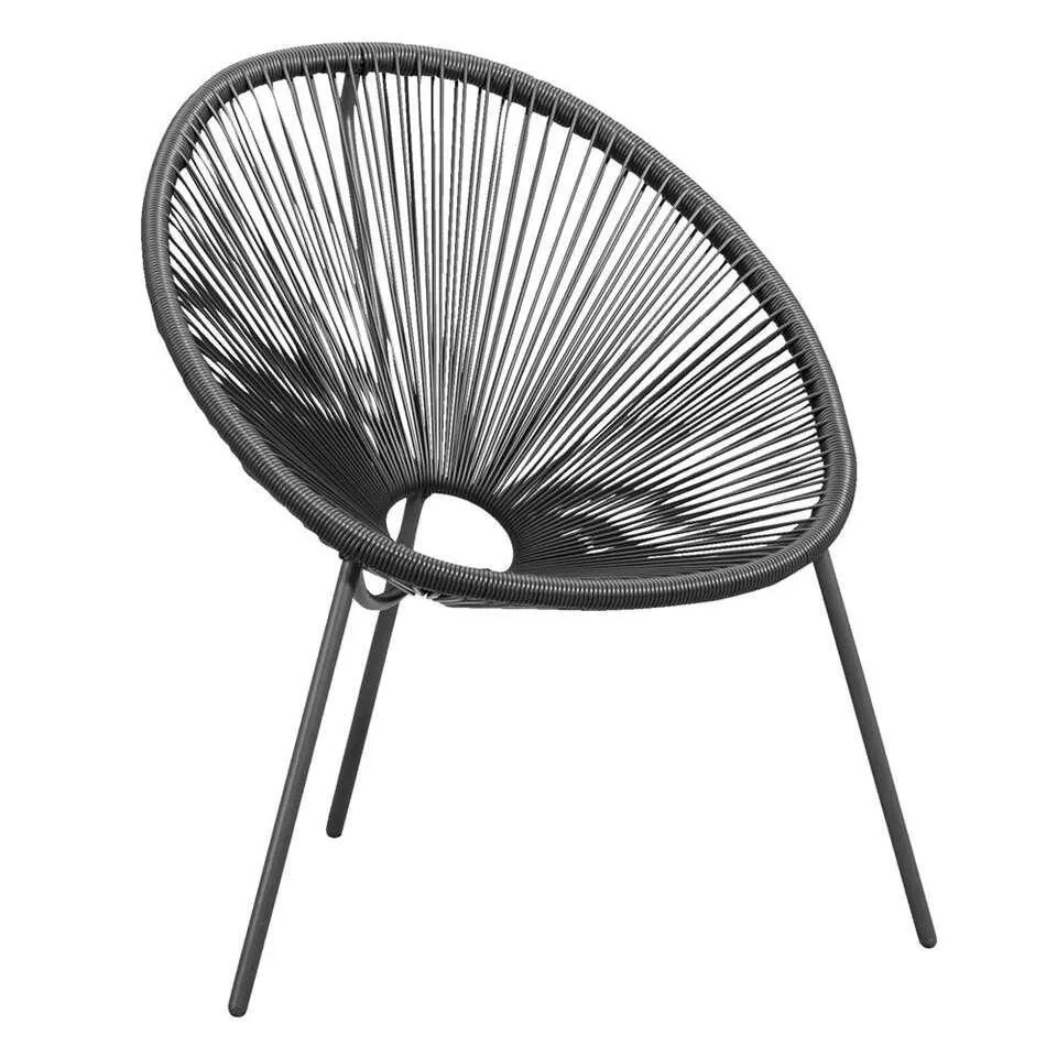 Loungestoel Formentera - antracietkleur