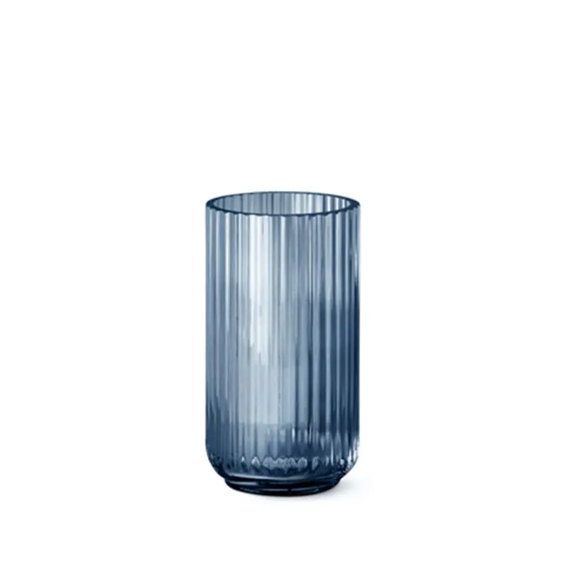 Lyngby Vase Glas Blå 20 cm