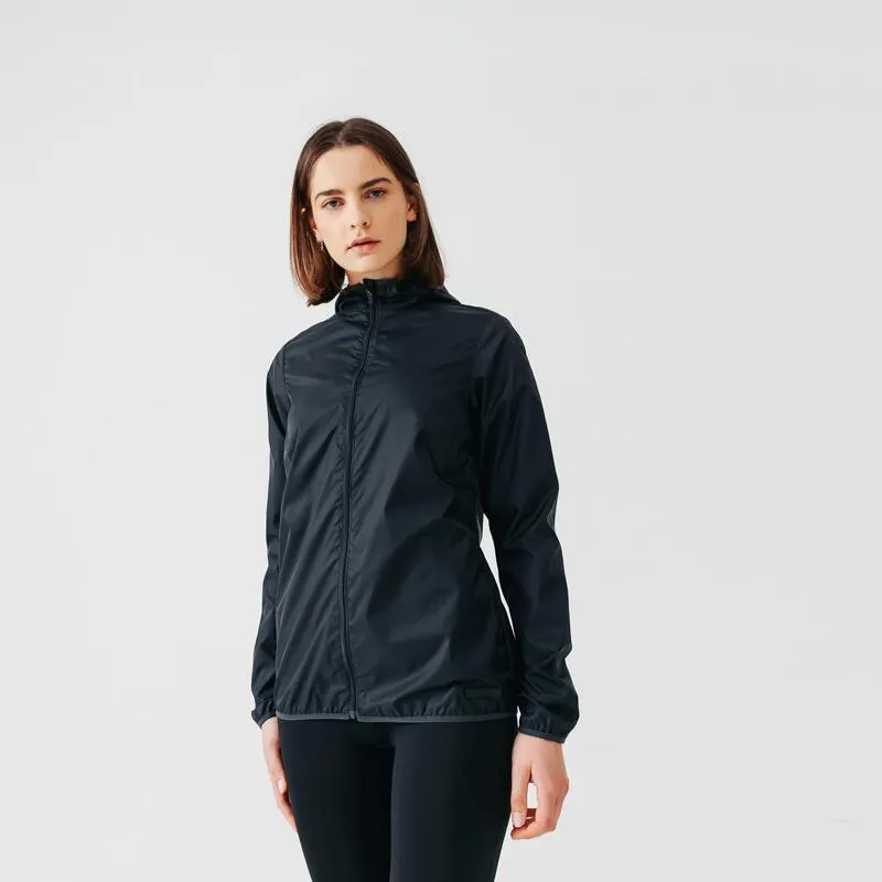 Women's Running Windproof Jacket Wind - black