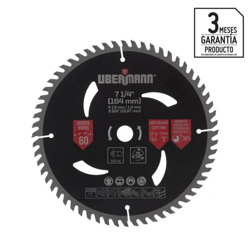 Hoja de Sierra Circular 7 1/4" Bauker