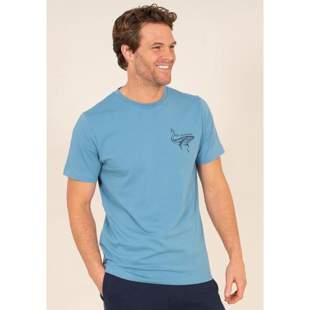 Brakeburn Organic Whale Tee - Blue