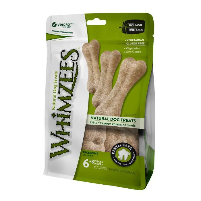 Whimzees Rice Bone - 9 pack