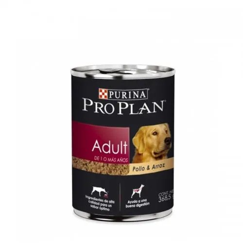PRO PLAN ADULTO POLLO & ARROZ LATA 370 GRS