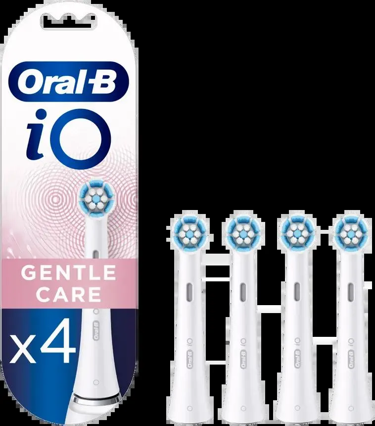 Oral-B iO Gentle Care -Vaihtoharjat, 4 Kpl:n Pakkaus