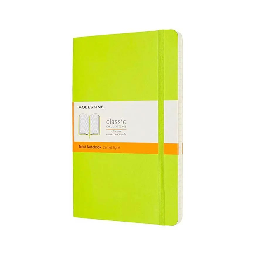 Cuaderno Pequeño Rayas Verde Limón Sc