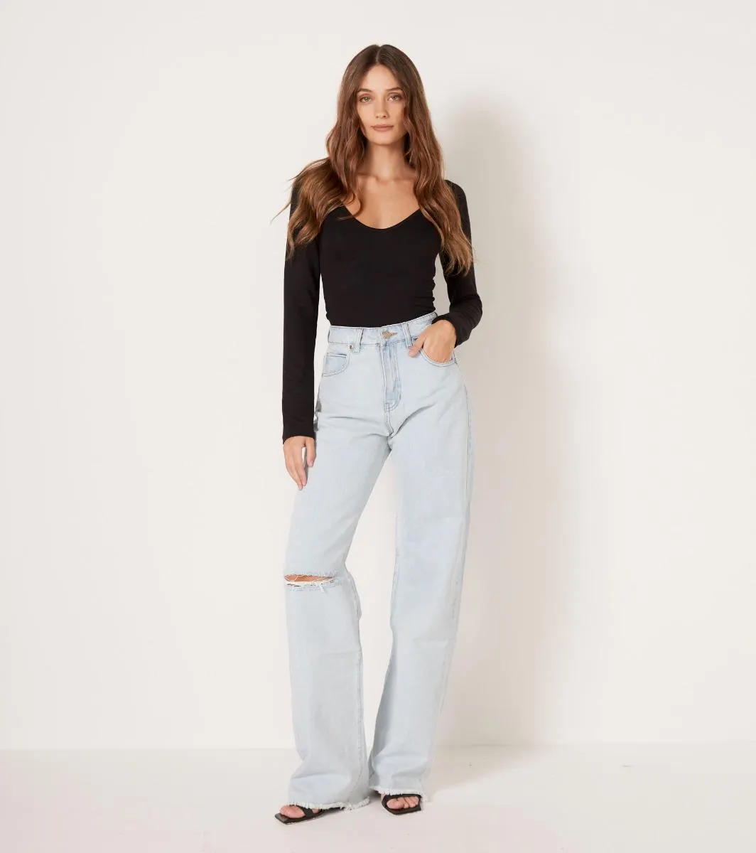 JEAN RAYSSA LIGHT BLUE STEAMER