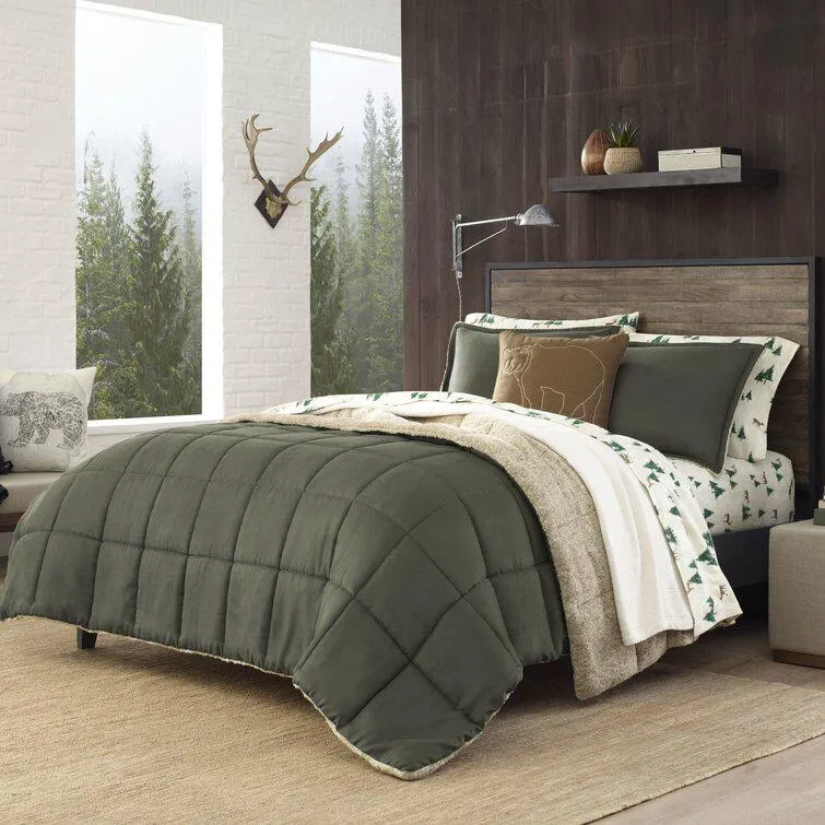 Eddie Bauer Sherwood Cozy Reversible Micro Suede Comforter Set
