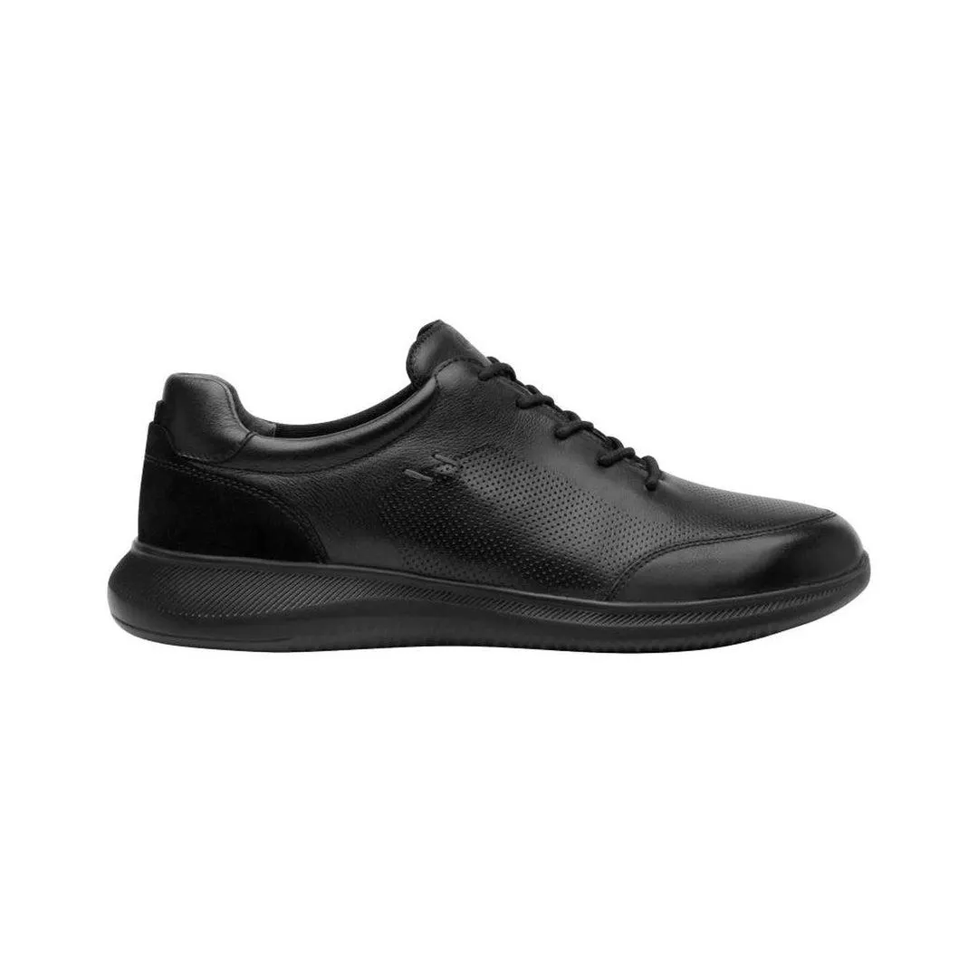 Tenis Para Hombre Flexi Estilo 413005 Textil Negro Casuales