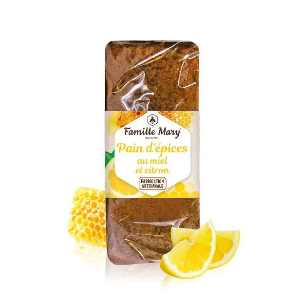 Pain d'épices au miel et citron