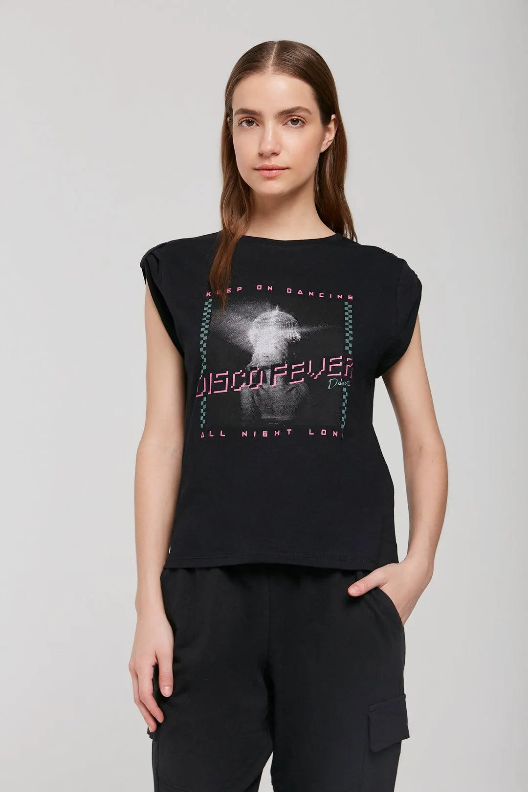 Remera Disco Fever - Negro