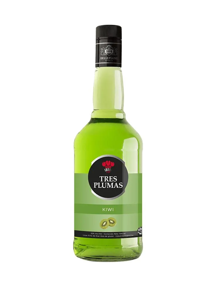 LICOR TRES PLUMAS KIWI 700ML