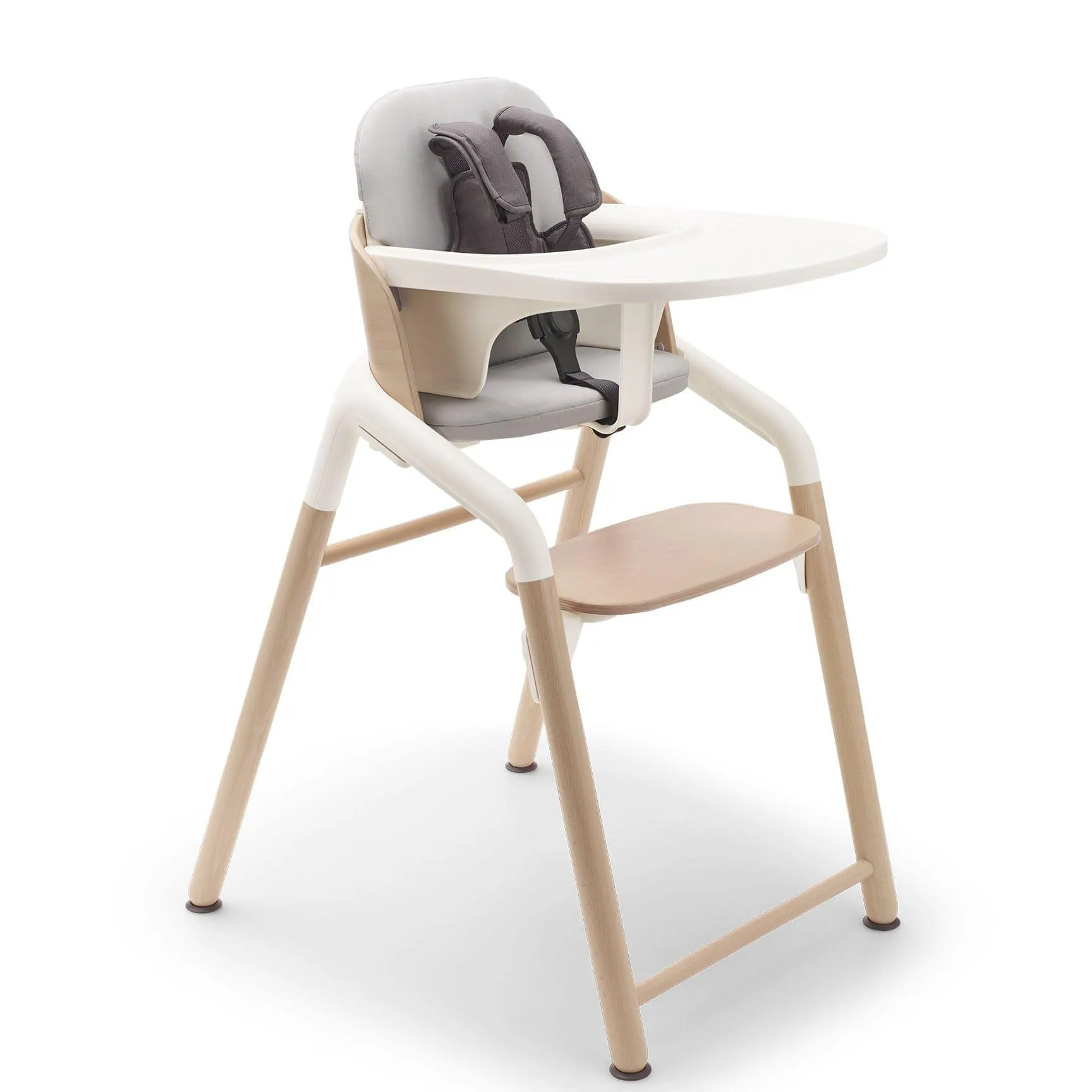 Bugaboo Giraffe Highchair Infant Bundle in Wood White