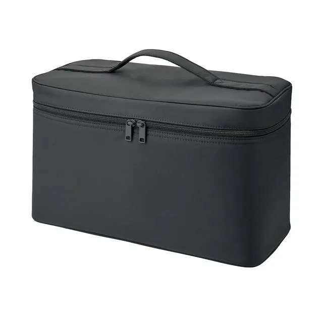 Nylon Make-up Box, W 36 x D 16.5 x H 20.5 cm, L, Black
