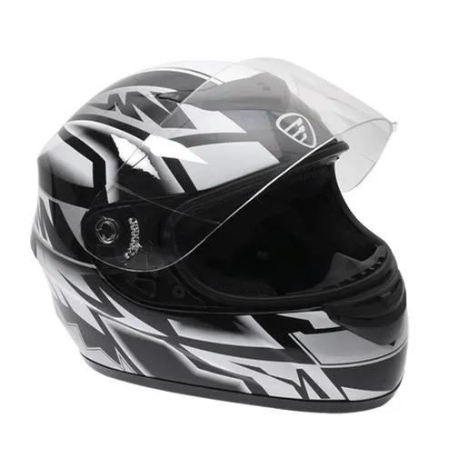 Cerrado CASCOITK CERRADO RELAMPAGO BLANCO-NEGRO