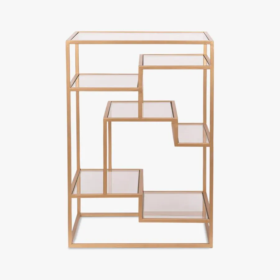 Mesa de apoio dourada 46x38x71 cm CAIRO