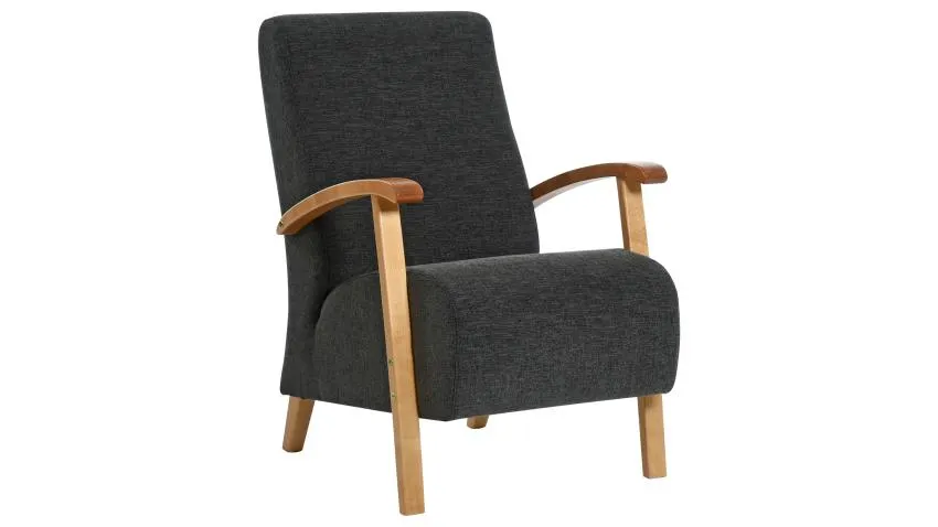 VIIVI-lepotuoli Clever-kangas, hintaryhmä 2, musta/jalat lv